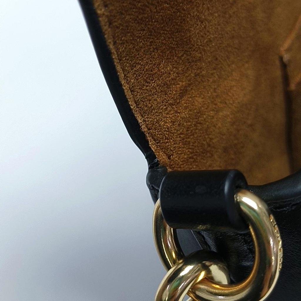 [Pre-Owned] Andrea 21 Brand Logo Detachable Handle Leather And Synthetic Leather Handbag Crossbody Shoulder Bag Small - Very Good #BROQF5