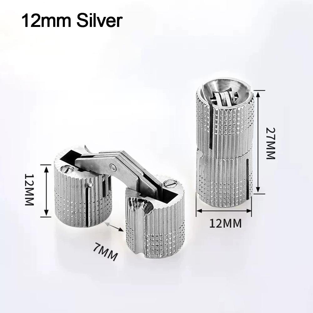 8-18mm Furniture Brass Hinges Concealed Hinges Cylindrical Hinges For Invisible Door Small Closet Cupboard Durable Door Hardware