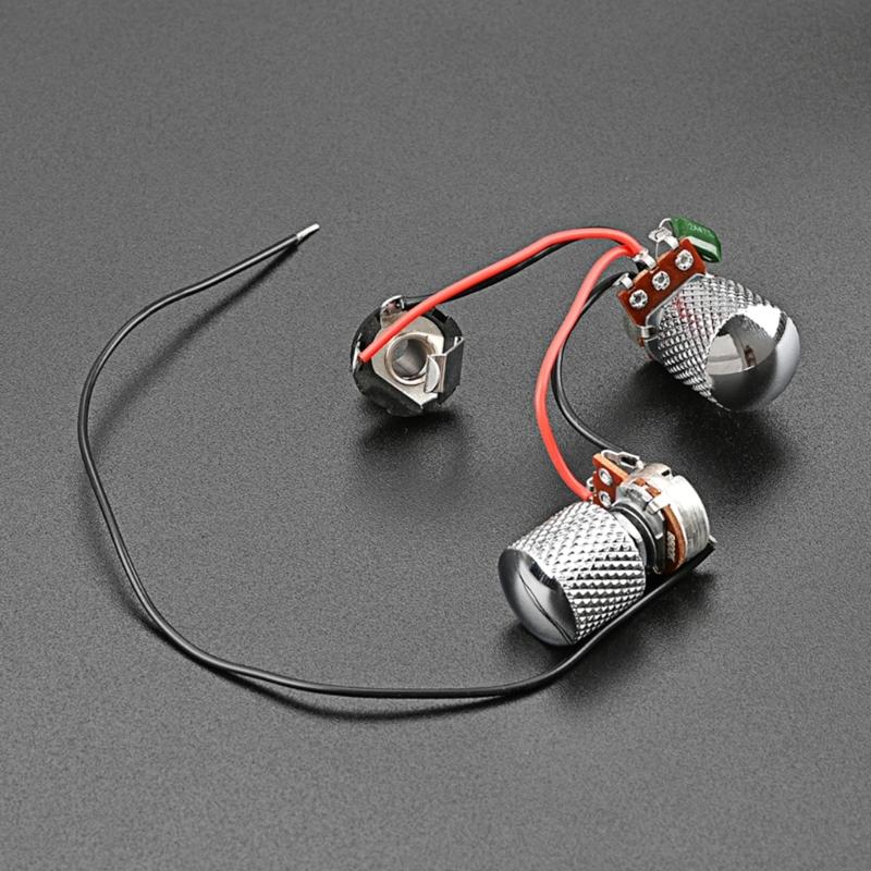 3-позиционный переключатель для гитары, 1 регулятор громкости, 1 регулятор тона, потенциометры 500K, гнездо, предварительно собранный комплект проводов