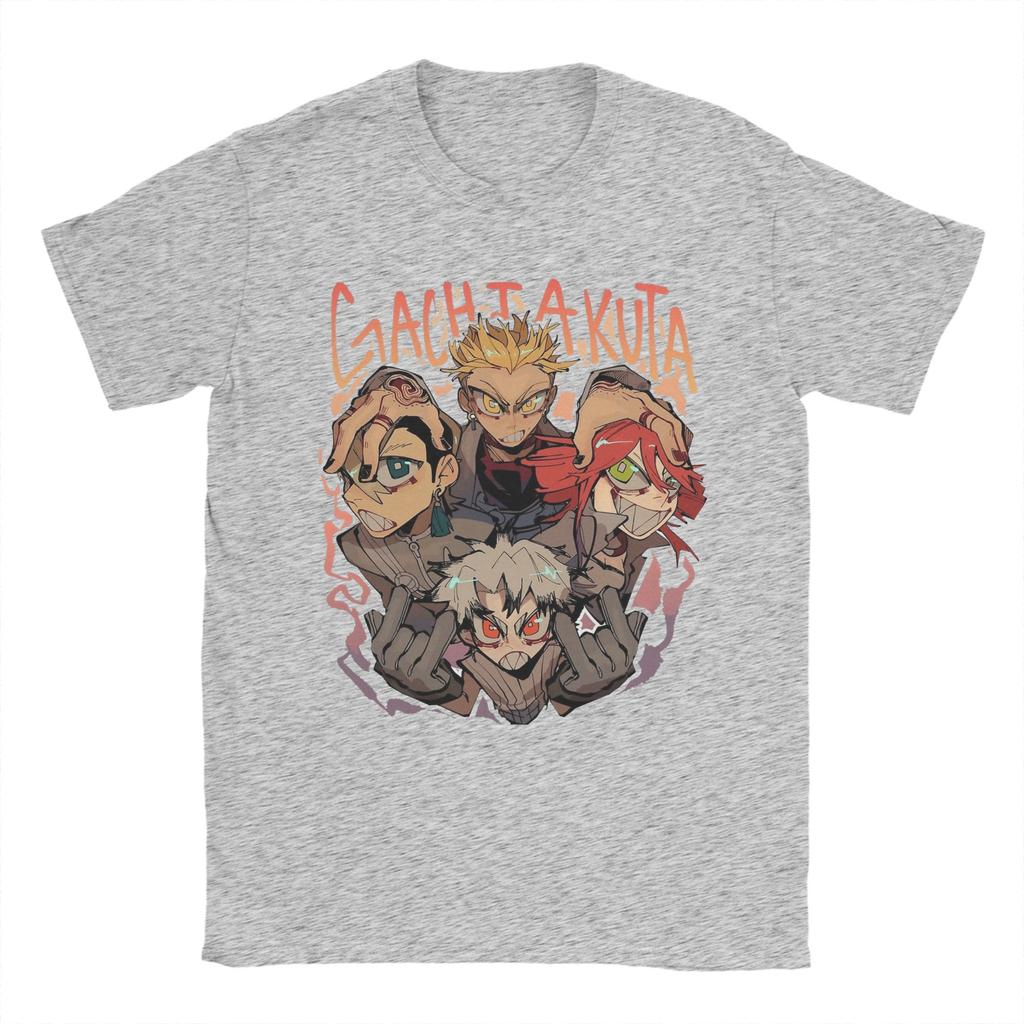Japanese Anime Gachiakuta Cleaners T Shirt Unisexs Pure Cotton Vintage TShirts Crew Neck Tees Short Sleeve Tops Birthday Gift