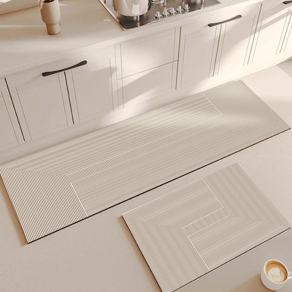 Anti Slip Long Diatomite Rug Home Decoration Carpet Household Kitchen Restaurant Bathroom