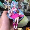 Оригинальный Furyu Подставка для лапши Vocaloid Hatsune Miku Фея цветов Космос Сидящая фигурка Модели Коллекционные компьютерные украшения Игрушка