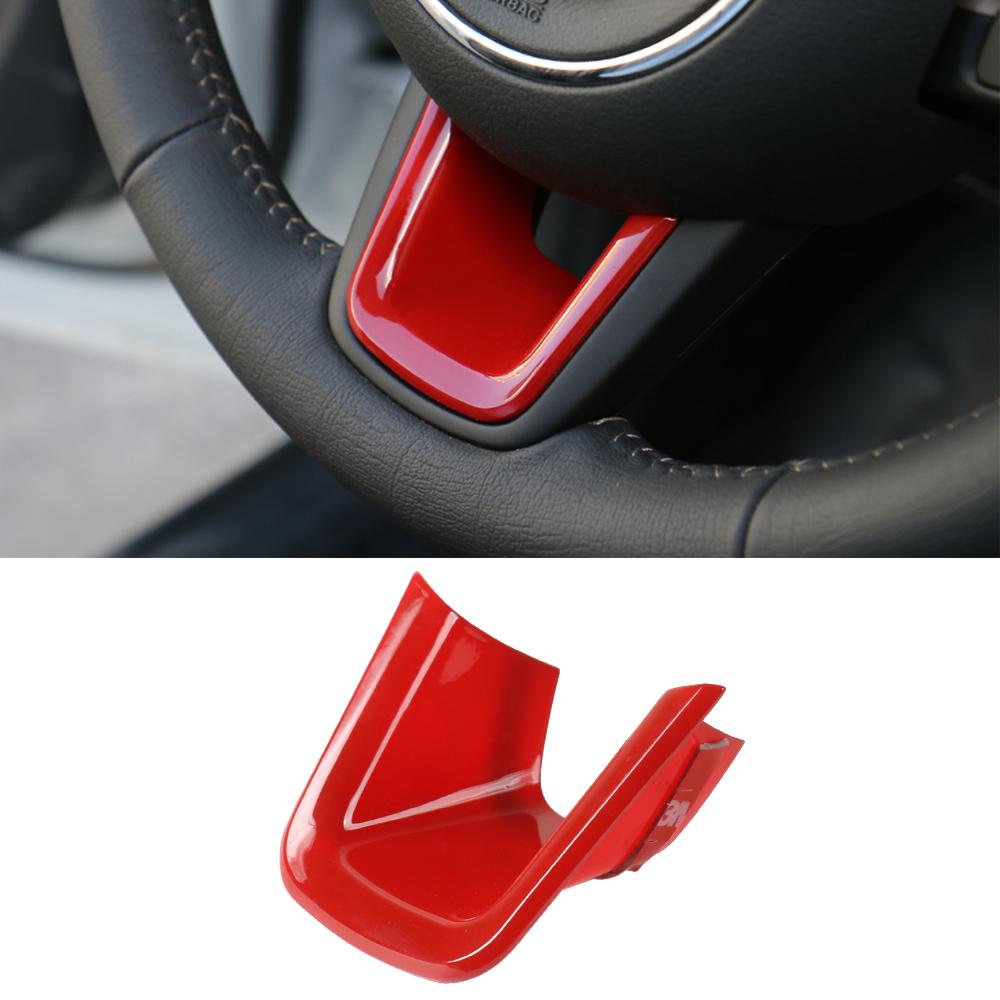 Car Steering Wheel U-Shaped Decor Cover Trim Sticker for Jeep Renegade 2016-2022 Jeep Compass 2017-2022 Interior