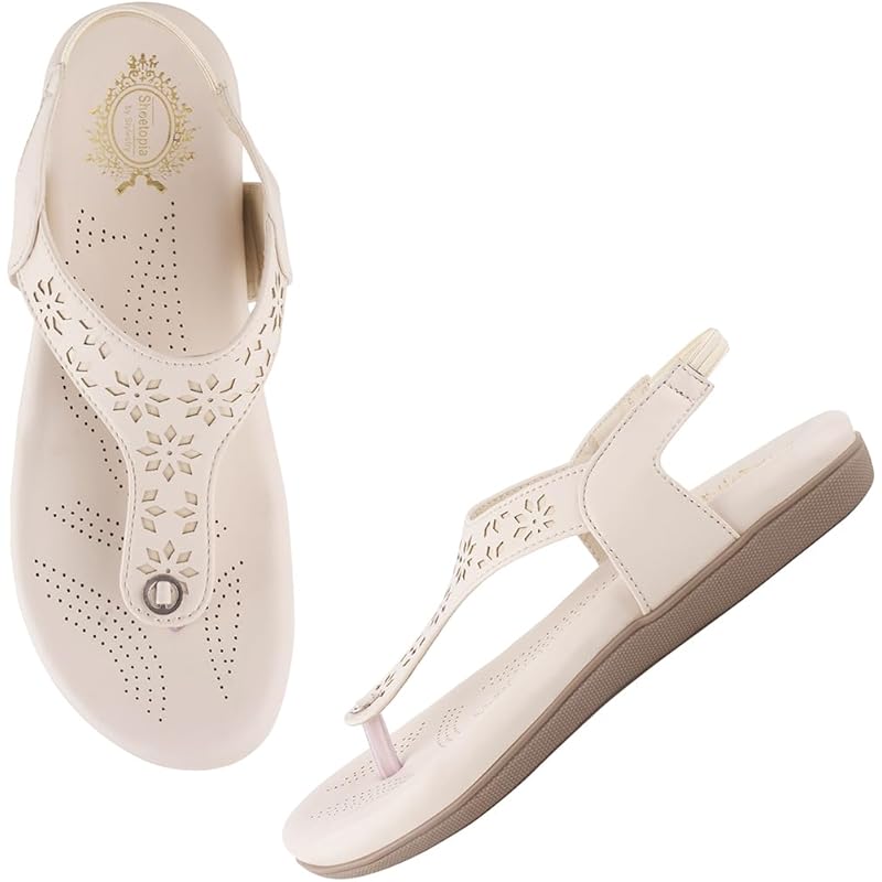 Женские шлепанцы Shoetopia Snd-1182 на плоской подошве-5 Детские UK (Snd-1182-Крем)-EU38