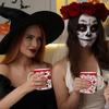 Spooky Ghost Pumpkin Coffee Mug Halloween Goth Occult Witch Ceramic Tea Milk Mug Outdoor Work Camping Cups And Mugs
