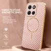 For Motorola Moto G86 5G Phone Case Carbon Fiber Textured Electroplated TPU Back Cover