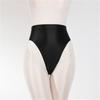 Women Panties Glossy High Waist Breathable Elastic Friendly To Skin Close