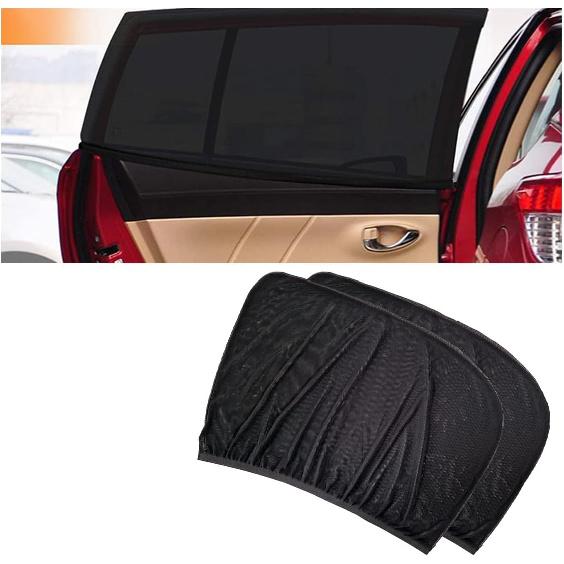 2 Pack Car Window Shades for Baby, Breathable Mesh Sun Shades, UV Rays and Heat Protection, Large 31"x24", for Car SUV Camping
