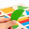 Детские Монтессори Игрушки для Раннего Развития Деревянный Пазл Доска для Сопоставления Форм 3D Пазл Дошкольные Развивающие Игрушки для Детей TMZ