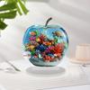 2D Flat Acrylic Apples Fantasy Worlds In Apples Ornament Desktop Decoration Apples for Living Room Bedroom Shelf Cabinet Decor