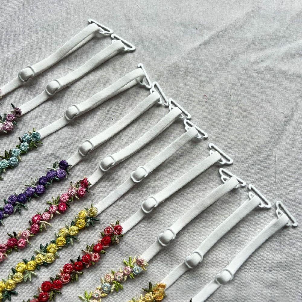 Lace Floral Bra Straps Polyester Bra Straps Replacement New Floral Shoulder Belts