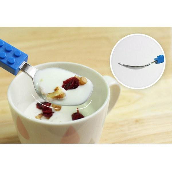 Oxford Block Spoon and Fork Case Set, Red, 1 Set, Korean Popular Tableware