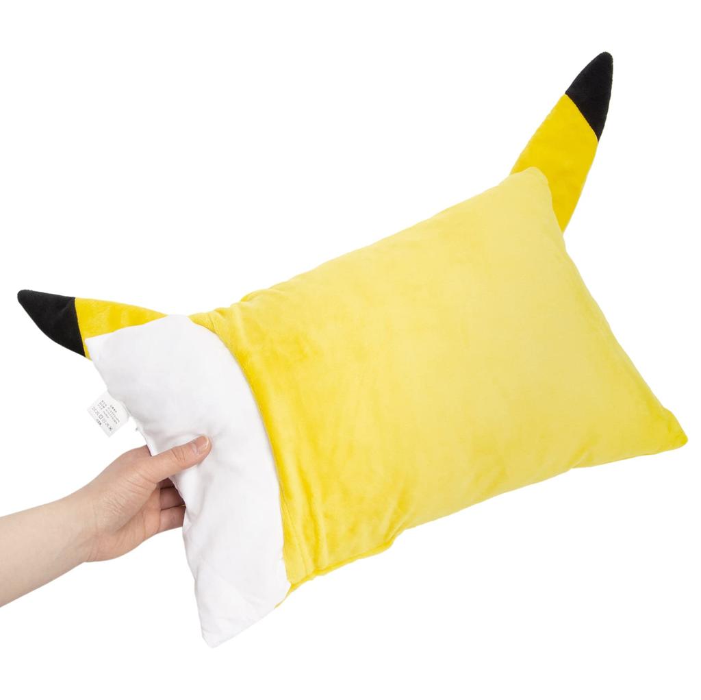 MORIPiLO Подушка Morishita для детей Покемон Пикачу желтая 28x39 см пушистый материал набивная подушка Покемон 4620078