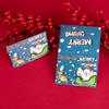 50Pcs Christmas Greeting Card Kids Mini Christmas Blessing Greeting Cards Envelope New Year Postcard Gift Card Xmas Party