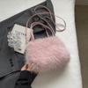 Autumn New Hair Bag Fashion Trend Women's Handbag Texture Large Capacity Small Square Bag Foreign Style Plush Bag