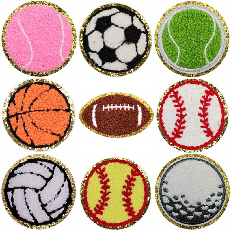 Вышитая нашивка из синели Jianxing Sports для футбола, баскетбола, регби и бейсбола