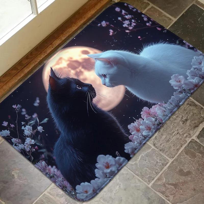 Machine washable kitchen floor mat, indoor and outdoor door mat, bathroom absorbent mat, minimalist style home decoration mat