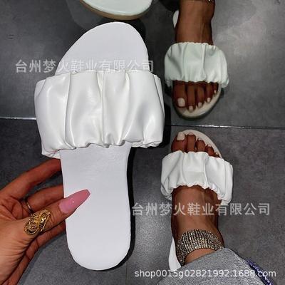 Женская обувь лето новая повседневная плоская подошва сандалии на одной перемычке женская фабрика