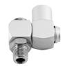 4Pcs 1/4NPT Thread Universal Swivel Connector Pneumatic Connector  Air Pipe Connection