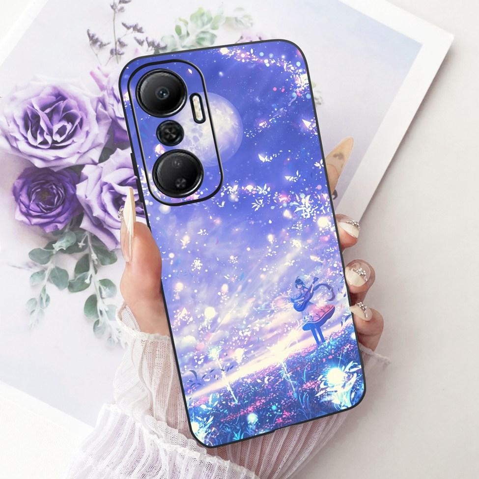Case For Infinix Hot 20 4G Cover Cute Cat Fashion Butterfly Painted Casing For Infinix X6826 X6826B X6826C