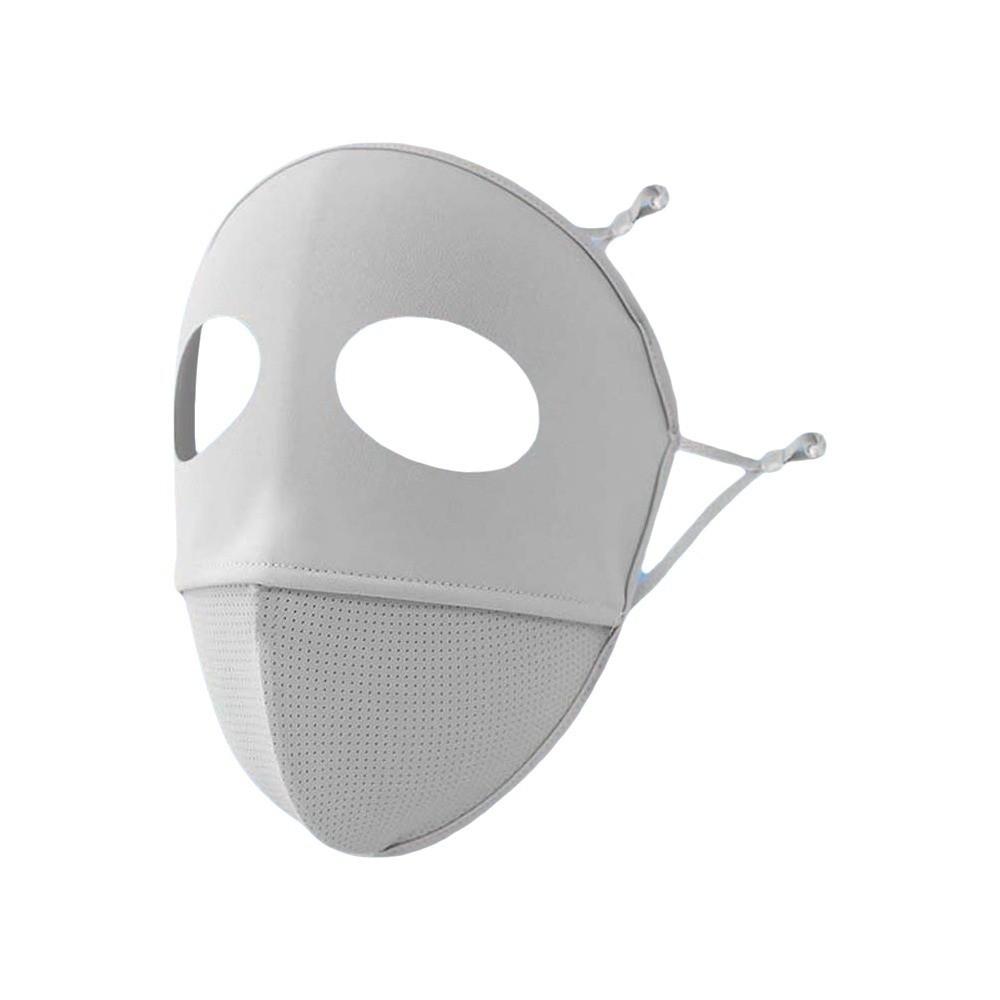 Comfortable Polyester Sunscreen Mask Traceless Small Hole UV Protection Mask Cool Breathable Ice Silk Face Clothing Men