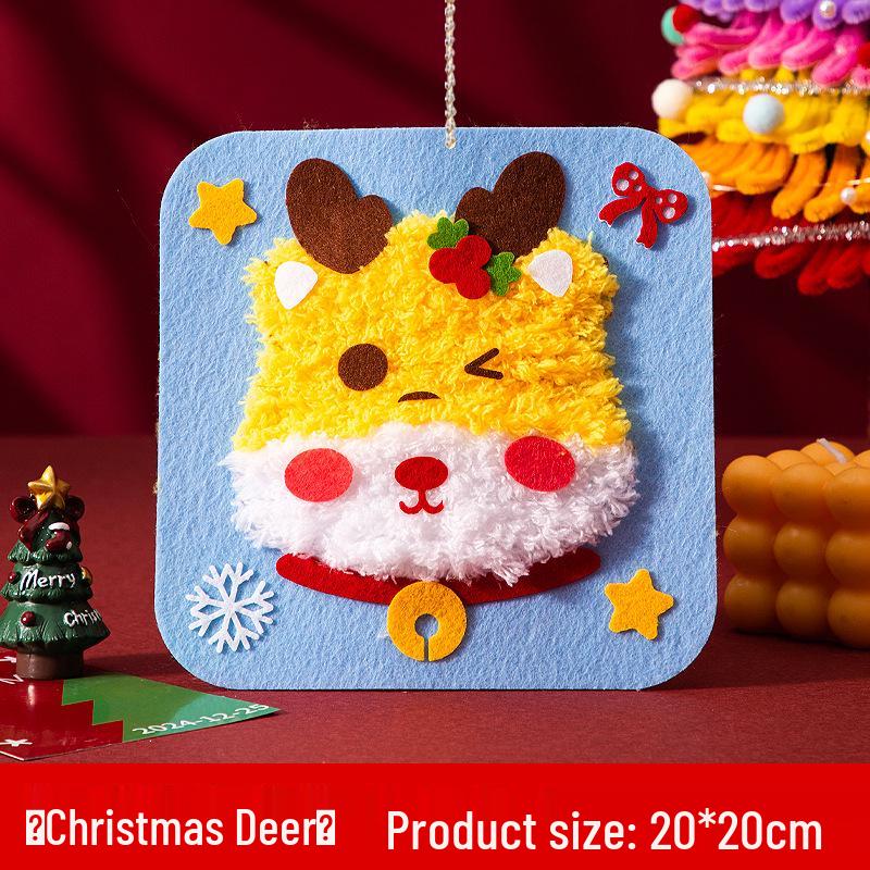 Рождественский фетровый швейный набор «Сшей сам»: Вышивка ковровая игла для детей