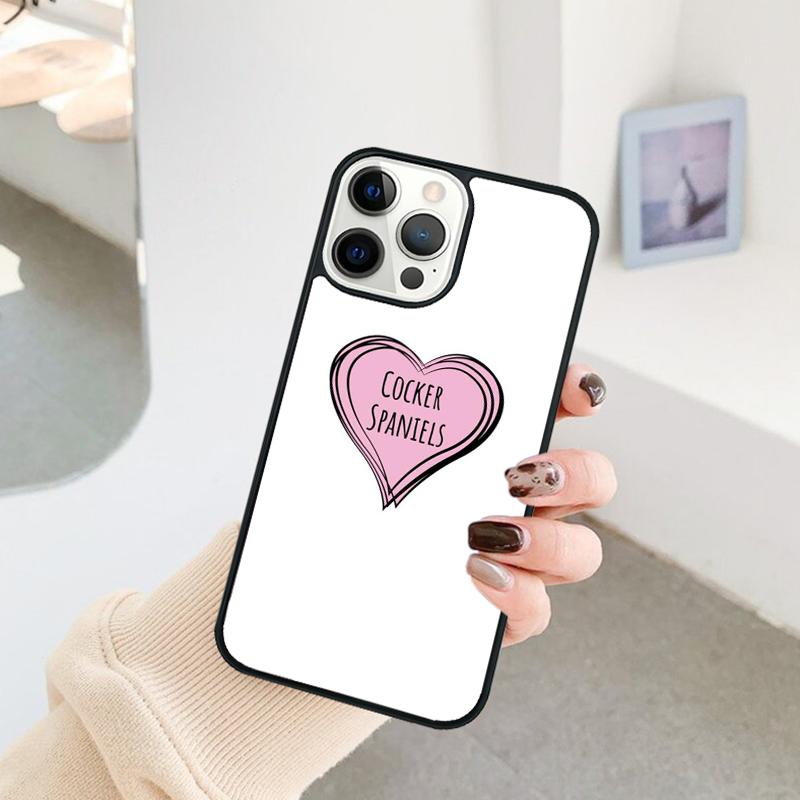 Funny Cocker Spaniel Dog Phone Case For iPhone 17 Air 16 15 14 11 12 13 Pro  MAX Plus coque Cover Shell