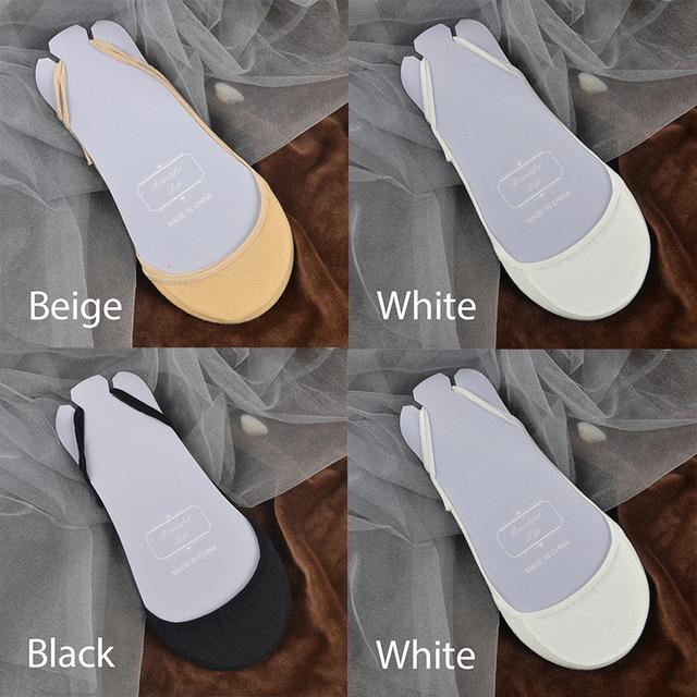 FINETOO 4 пары/компл. женские нескользящие невидимые носки, летние однотонные хлопковые носки-лодочки с низким вырезом, женские дышащие носки-тапочки