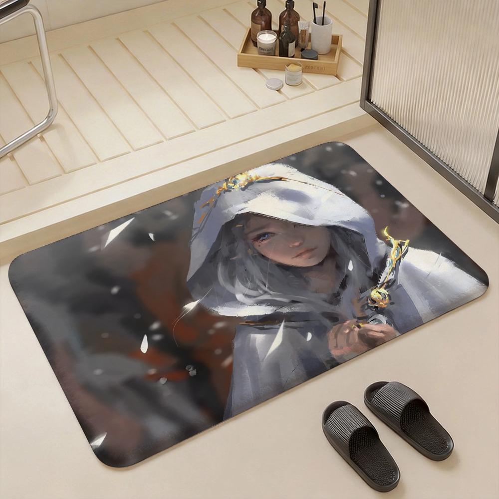Anime G Ghost Blade Floor Mat Eco Flannel Doormat Non Slip Odorless Indoor Floor Rug Soft Short Plush Home Mat
