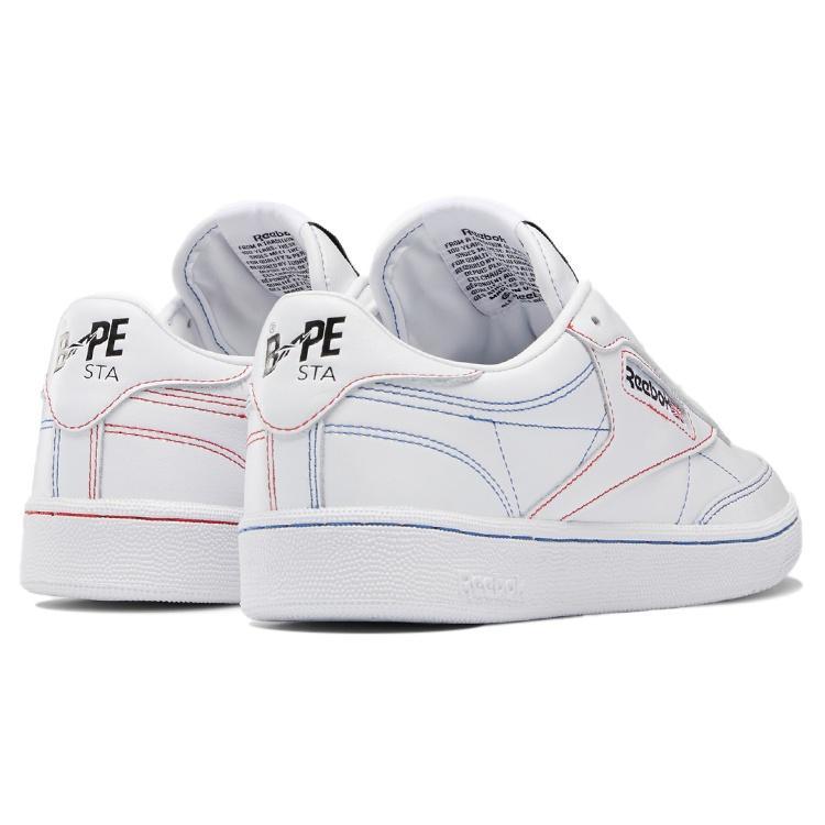Reebok BAPE x Club C 85 'Белый' Мужские Q47367