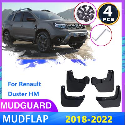 Автомобильные брызговики для Renault Duster HM 2018 ~ 2022 Dacia Duster, брызговики, брызговики, брызговики Fender Auto