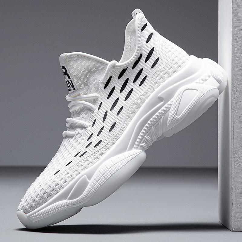 Мужская обувь очень большого размера, новые сетчатые спортивные туфли лето 2025, модная повседневная обувь, папины кроссовки на толстой подошве с внутренней высотой