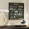 Six Shelf Display Cabinet, with Glass Doors - Black