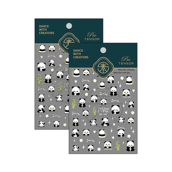 Художественная наклейка 5D бамбуковая буква водонепроницаемая самоклеящаяся наклейка для домашних животных для женщин и девочек поддельные украшения для ногтей