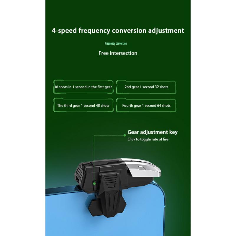 Новый! 1 пара M-01, шестипальцевый мобильный игровой триггер для телефона, игровой контроллер, кнопка, эргономичный геймпад