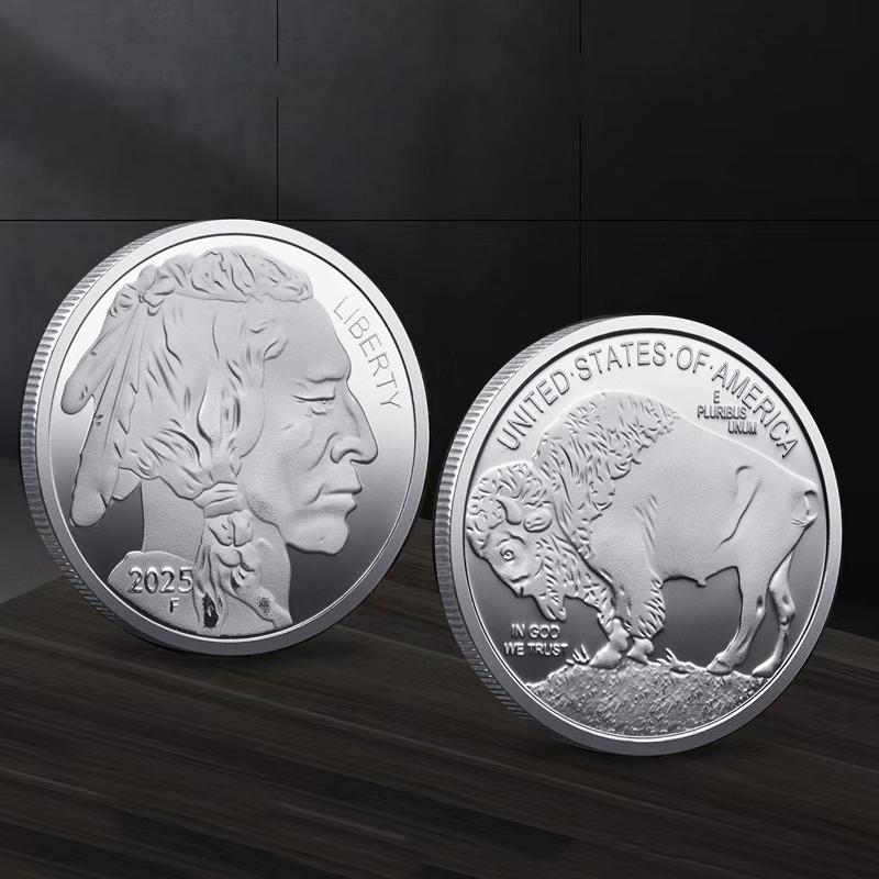 Indian 2019-2025 Multi-Year Commemorative Coins American Buffalo Gold-Plated Coins Commemorative Medal Coins