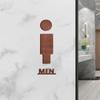 Bathroom Decoration Premium Bathroom Sign Solid Wood Men'S And Women'S Toilet Sign Wall Sticker Home Bathroom Decor