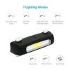 Tricolor 7 Modes Light Bicycle Rear Light Waterproof Bike Light COB USB Rechargeable Mtb Bike Taillights For Cycling Safety