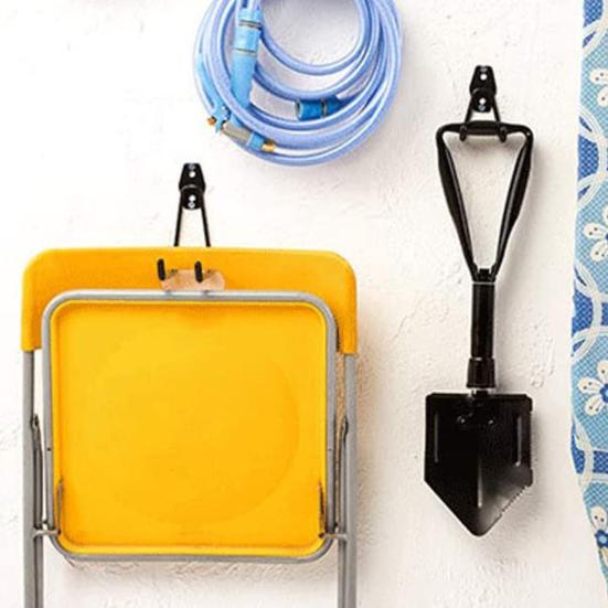 Сверхпрочный гаражный крючок с винтами, настенное крепление, металлическая вешалка для хозяйственных нужд, многофункциональная велосипедная лестница, органайзер для садовых электроинструментов, подвесная стойка для хранения