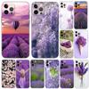 Фиолетовый чехол для телефона с растением для iPhone Samsung Galaxy Redmi Xiaomi Oppo OnePlus Note SA 7 8 9 10 11 12 13 14 20 21 22 23 53 54 Pro Max Ultra TPU Soft