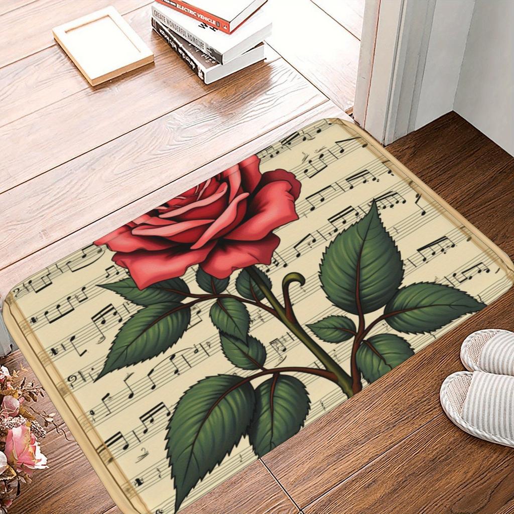 1PC Sunlit Valley Pattern Kitchen Rug Non-Slip Door Mat Pop design Bathroom Rug Bath Mat Carpet for Home Sink Laundry ecoreeree
