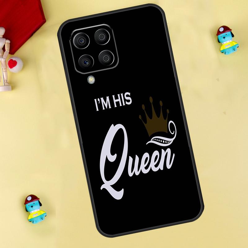 King Queen Couple Lovers Case For Samsung Galaxy M33 M15 M55 M31 M13 M12 M14 M06 M16 M36 M56 M53 M32 M52 M35 M34 M54