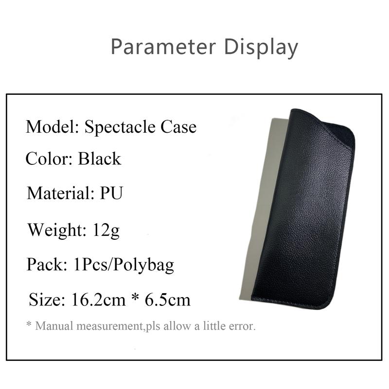 Чехол для очков из искусственной кожи, держатель для солнцезащитных очков, черный