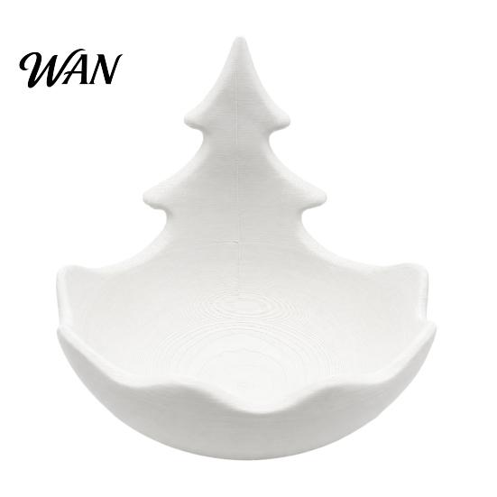 Christmas Party Serving Dish Tree Jewelry Tray, Decorative Candy Dish, 3D Printed Trinket Home Decor Tray for Keys And Candy, Holiday Desktop Storage