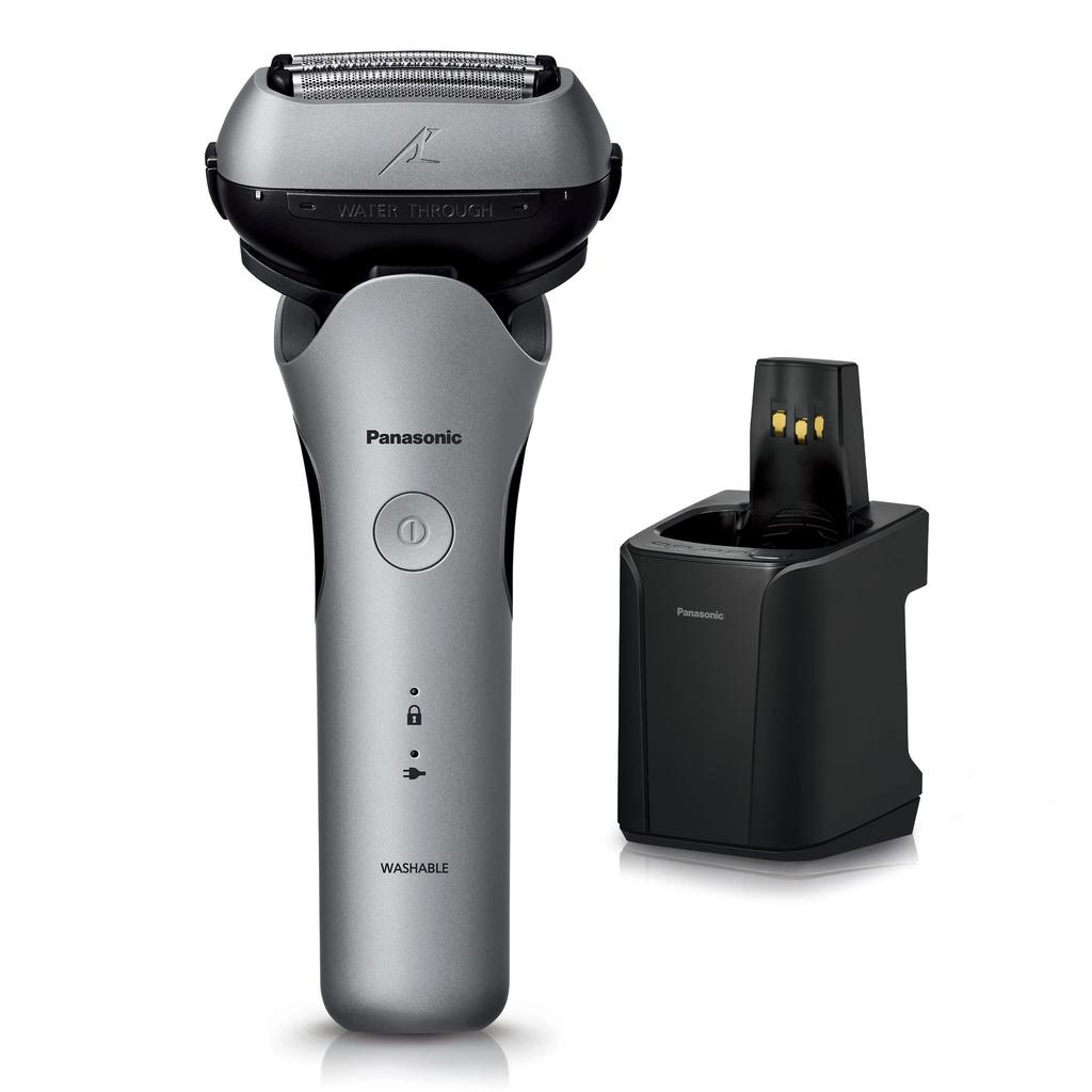 Panasonic Lamdash with Automatic Shaves While Charging Men's Shaver, ES-LT8P-S, 3-Blade, Silver, Cleaning,
