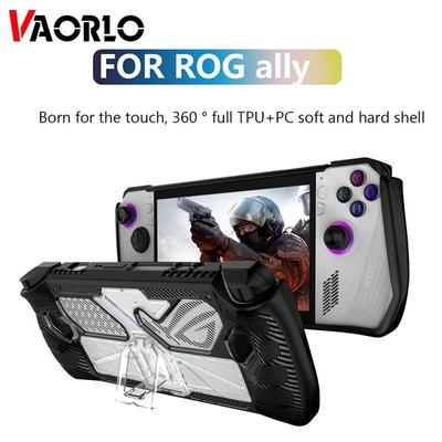 VAORLO Защитный чехол для консолей Asus ROG ALLY, противоударный защитный чехол для ROG ALLY с подставкой, защитный чехол, аксессуары