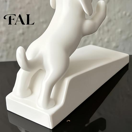 Portable No Punch Door Accessory 3D Printed Cartoon Dog Stopper, Cute Animal Holder, Desktop Figurine for Office Non-Slip Wedge Floor Wall Protection