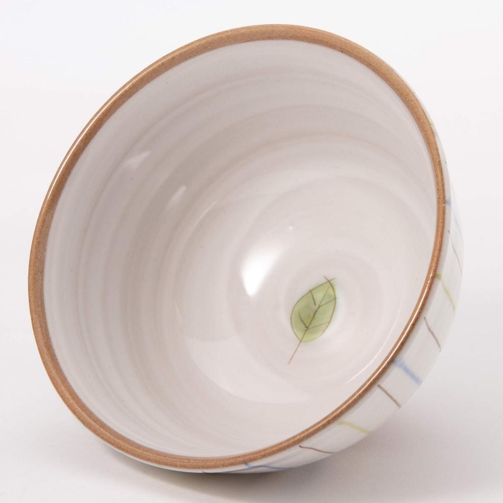 Mino Ware Nishiki Jugusa Rice Bowl Blue K21048