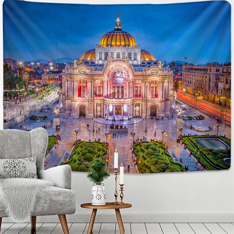 Украшение дома Рождественское украшение Сказочный дом Paypet Настенное украшение Натуральное украшение Анютины глазки Психоделический хиппи Польский гобелен