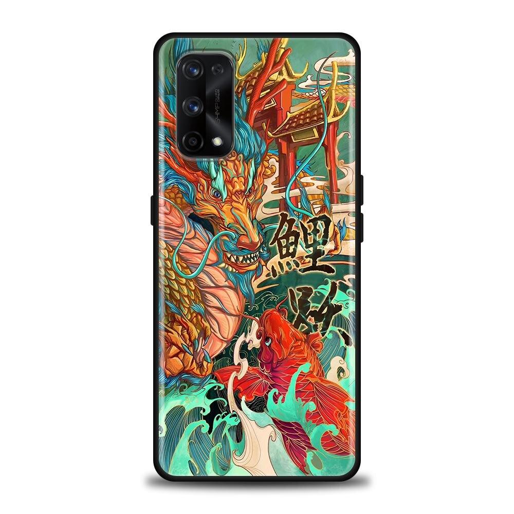 Чехол для телефона «Самурай» в японском стиле для Oppo Realme 8i 8 9 7 6 5 Pro 9i 7i 5i 6i XT 5G, мягкий чехол Realme 8Pro 8i